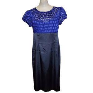 ALYX Dress Elegant Blue and Black Women's Slip Dress Sz 10